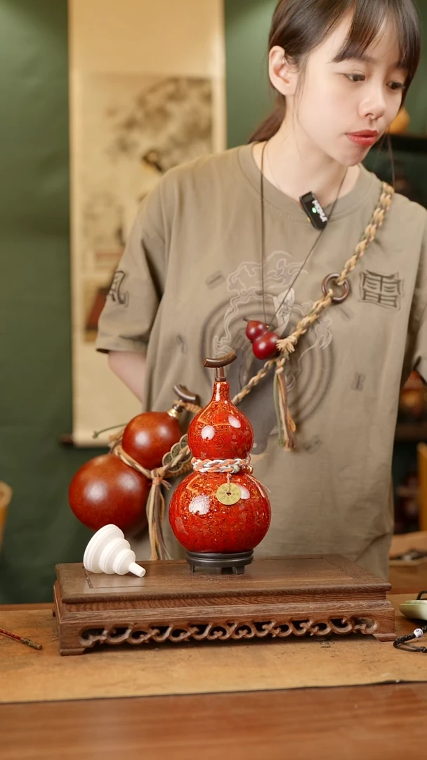 244号精品天然大漆酒葫芦一物一拍~