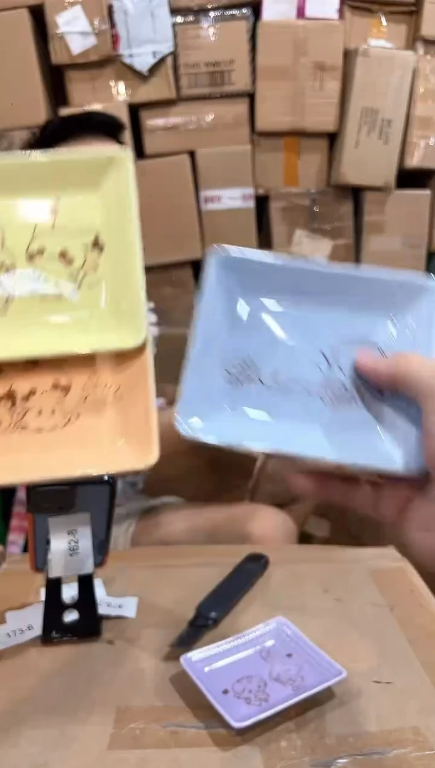 瓷片宝可梦小碟子4件套