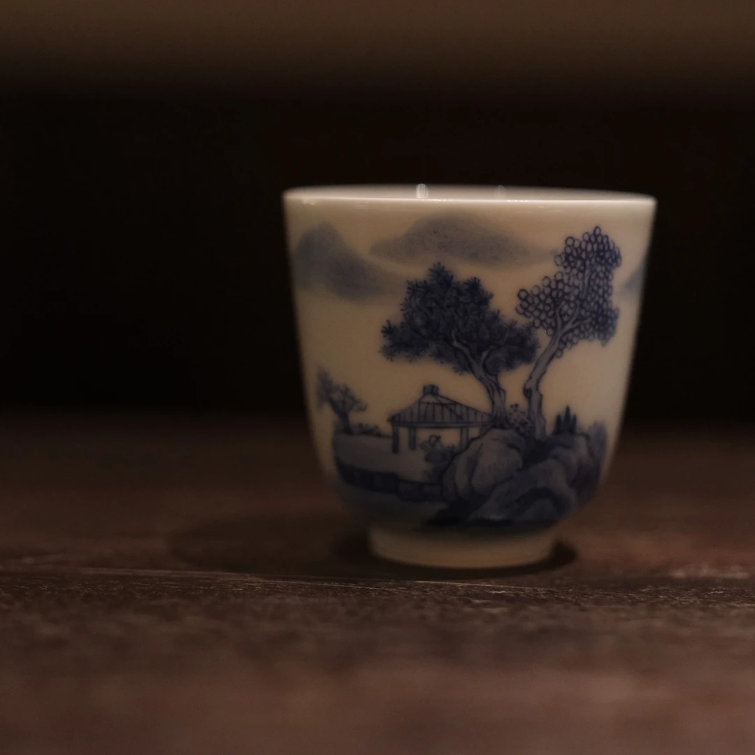 【悦生活】青花山水-雲由山坊-主人杯-60CC（雲由S0280）