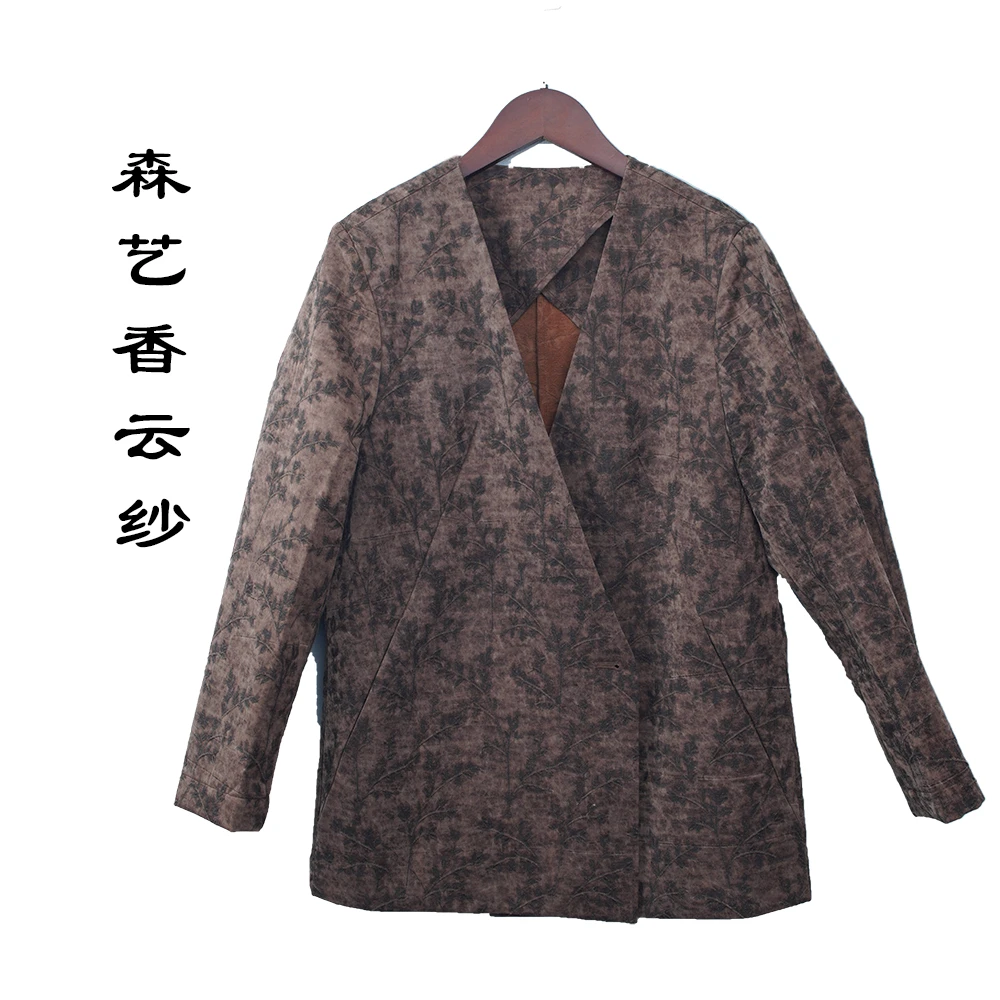 SENYI森艺-白霜-香云纱油丝西装