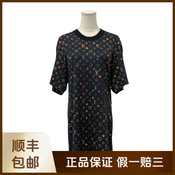 妃鱼/路易威登/棉/连衣裙/95新/沐十18