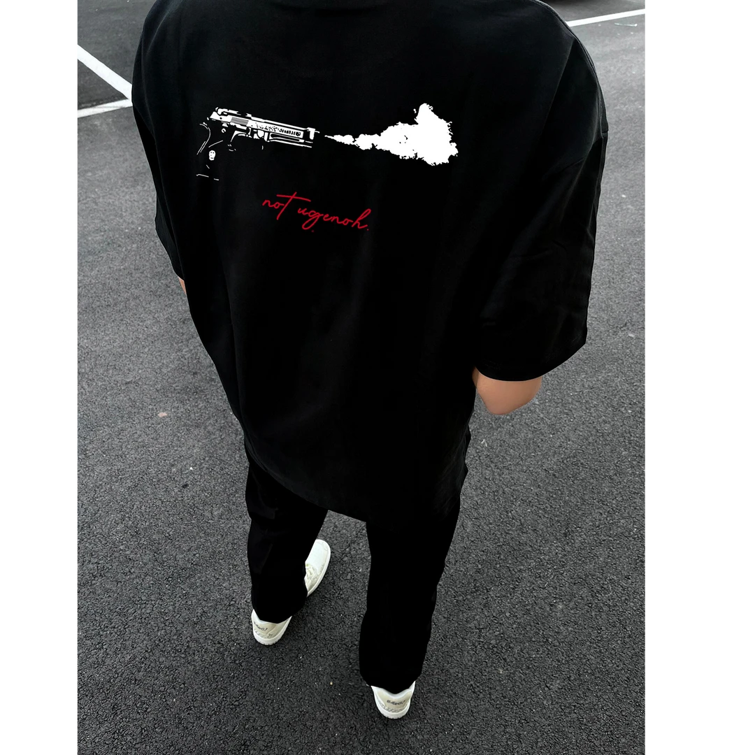 重磅夏季高街vibe美式短袖男潮牌个性宽松男生t恤帅气设计感半袖