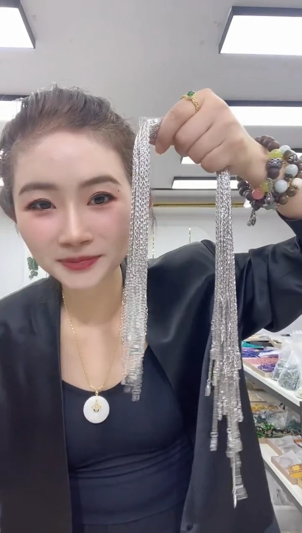 0295铂金色龙骨链