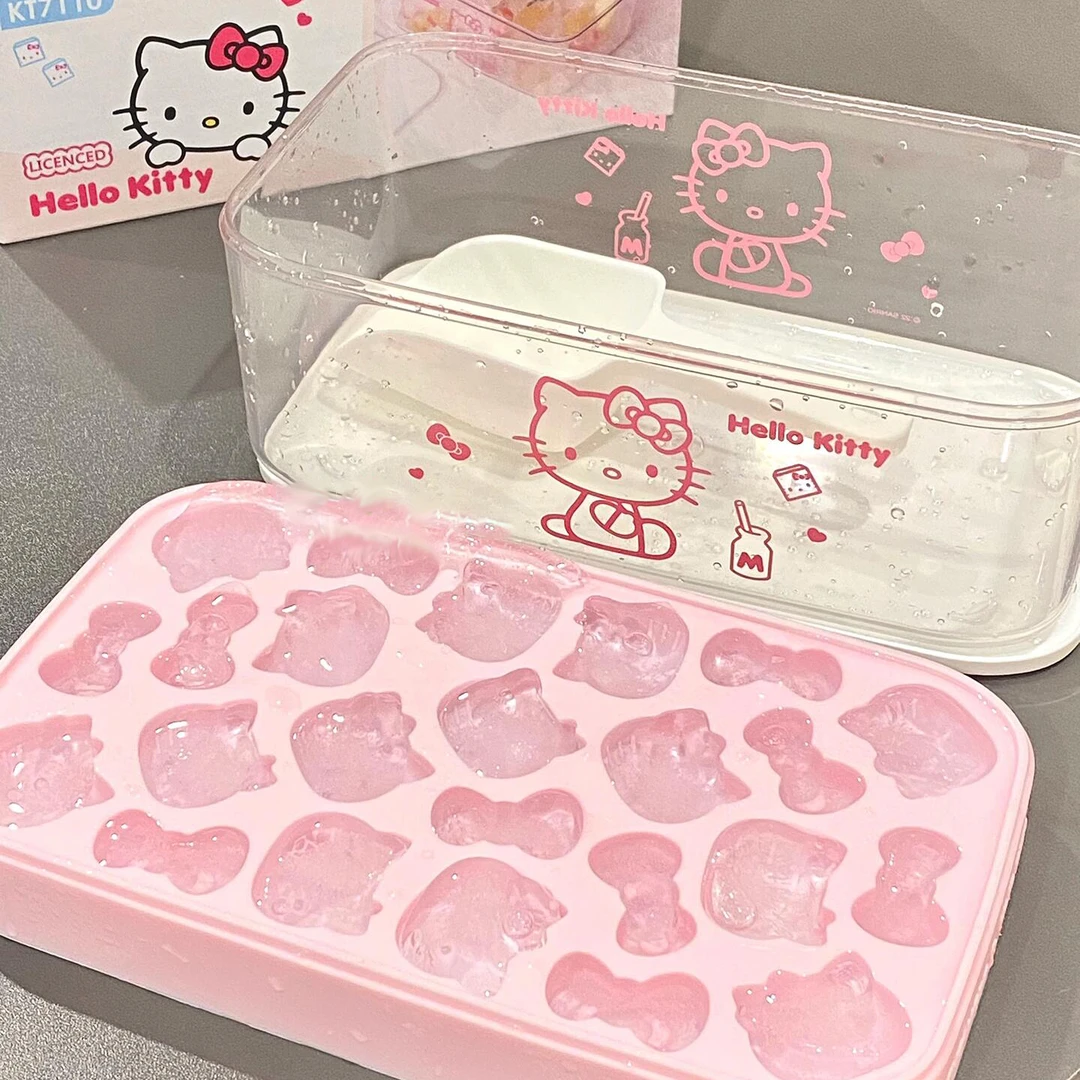 卡通KT硅胶冰格模具冰块食品级按压制冰家用DIY辅食冻冰块神器