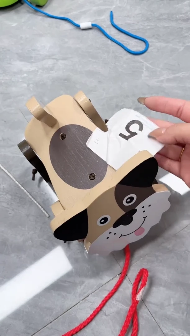 木 小狗狗拉车..（5）