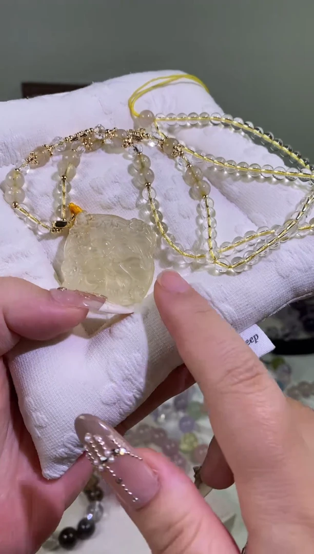 未镶嵌手串水晶黄水狐牌