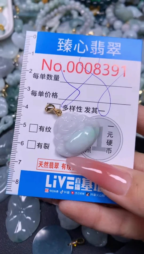 【闪购商品】翡翠颈饰未镶嵌含绳0008391