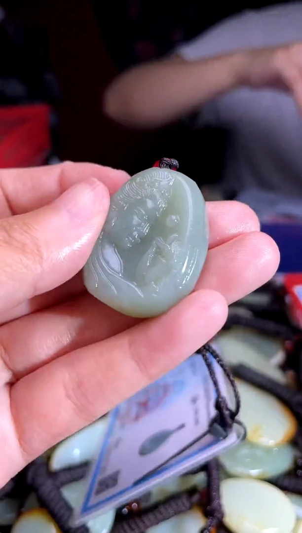 和田玉未镶嵌挂件1