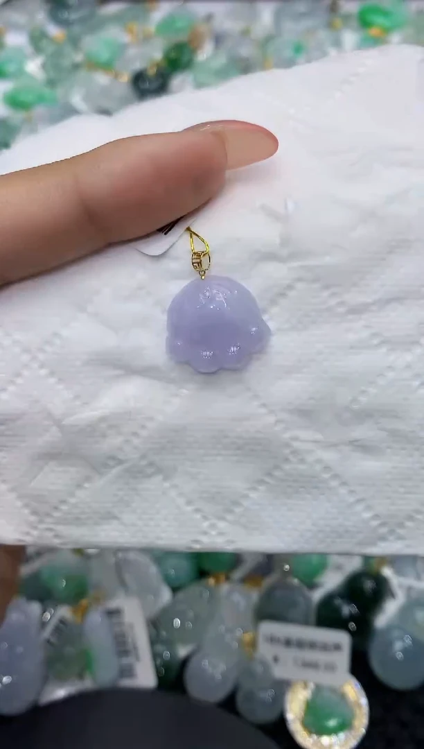 颈饰18K金镶嵌翡翠11111111