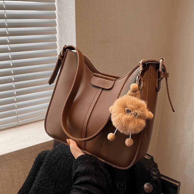 【当日发】小众设计腋下单肩包包女秋冬2025新款时尚爆款水桶包高LF