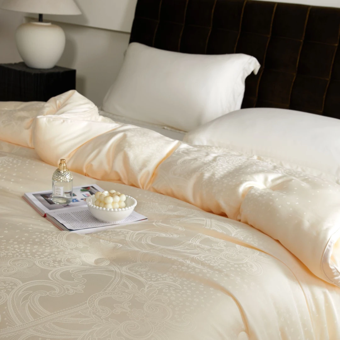 【二哥福利黄金舱】蚕丝羊毛冬被子母被 冬季保暖加厚被子被芯