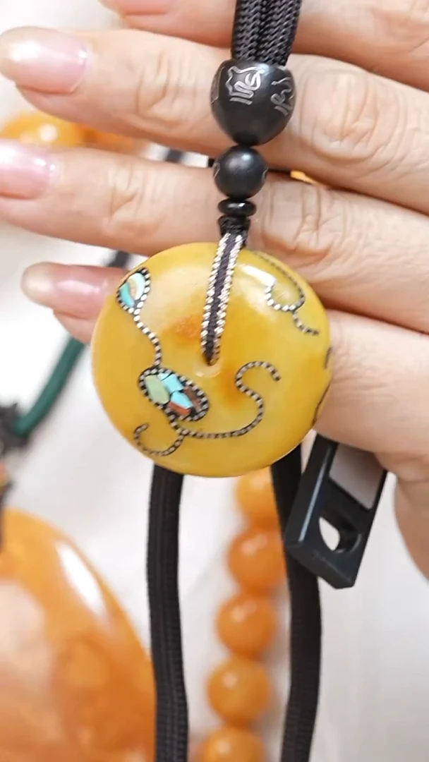 蜜蜡颈饰未镶嵌2762天然蜜蜡珠宝奇石全部保真