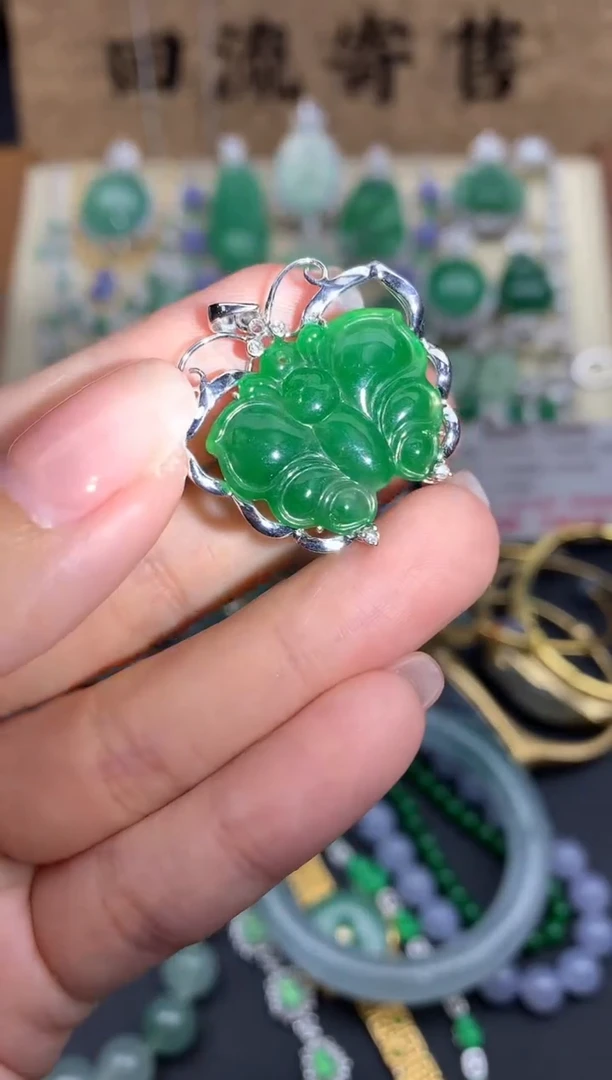 【闪购商品】翡翠颈饰18K金镶嵌264-中国好珍宝