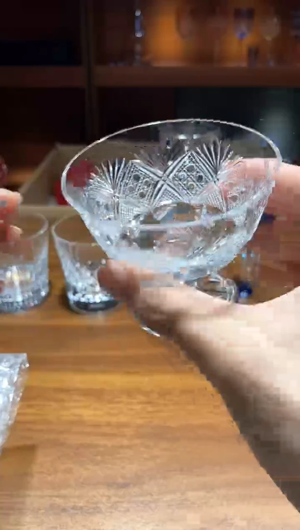 水晶玻璃吸管款小鸡尾酒杯