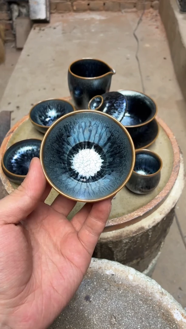茶盏百花建盏换点柴火