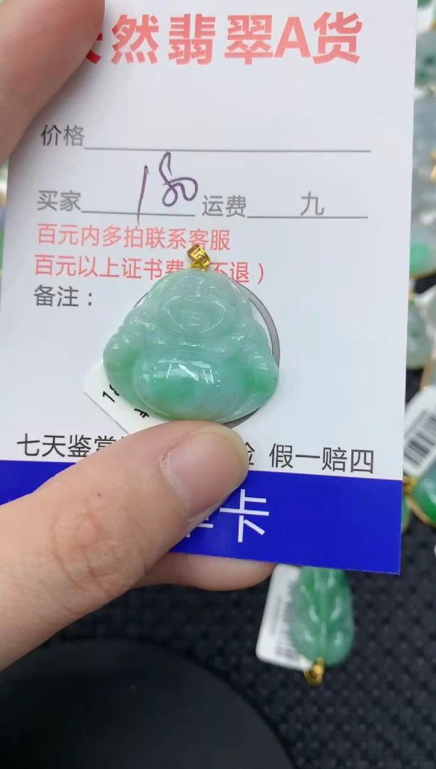 【闪购商品】翡翠颈饰18K金镶嵌11111111111