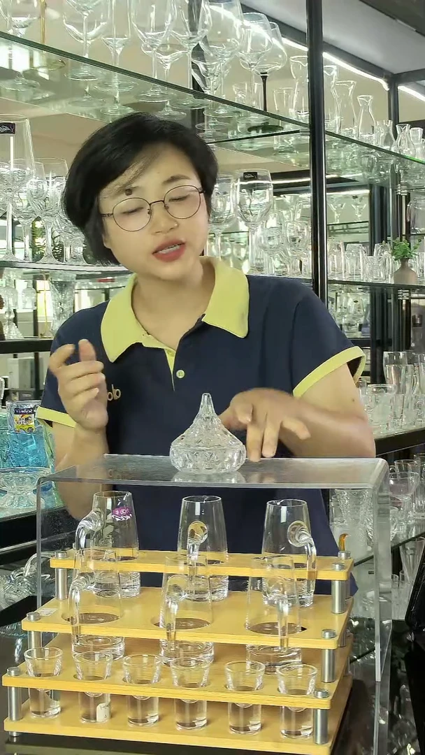 水晶玻璃平底款装饰盒