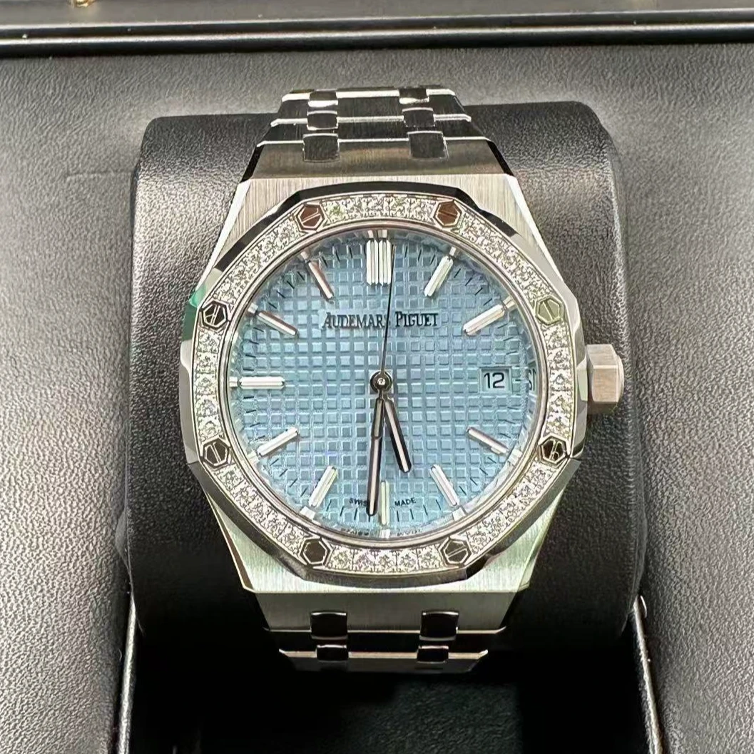 全新未使用 AIPE/爱彼 皇家橡树系列15551ST冰蓝全新未使用单表