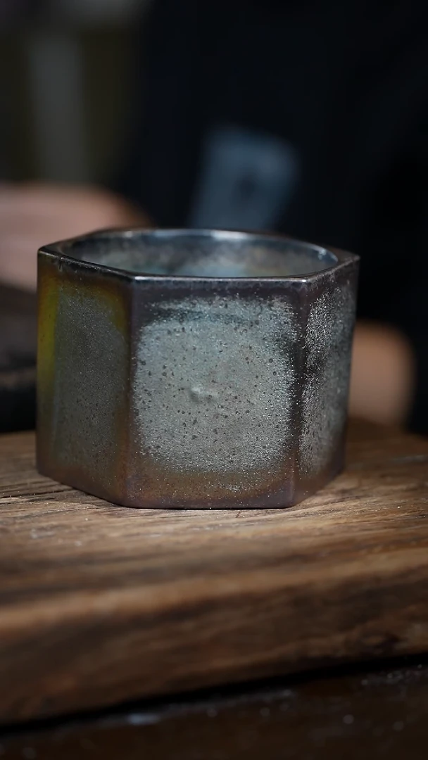 浪鬼柴烧广****康柴烧小花盆