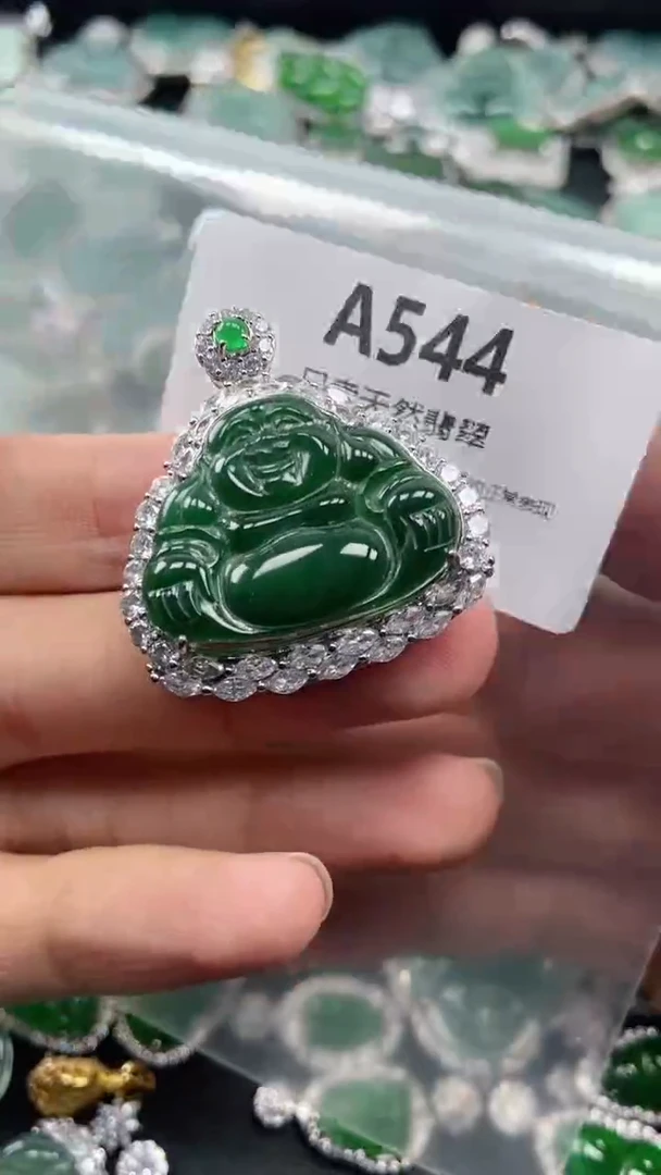 颈饰未镶嵌翡翠天然翡翠