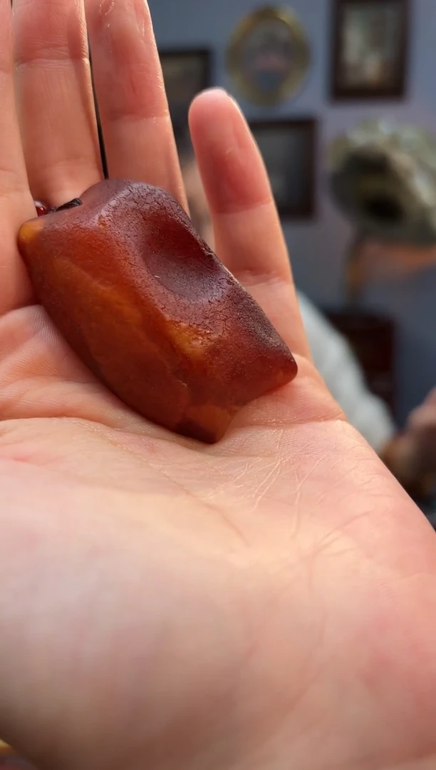 琥珀颈饰未镶嵌吊坠