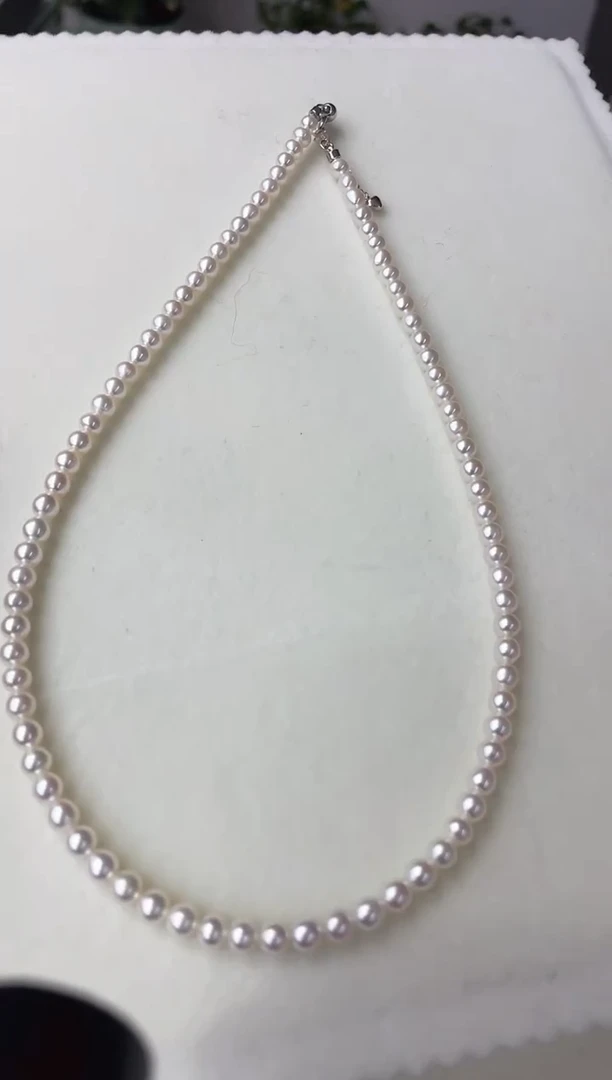 【闪购商品】淡水珍珠颈饰银S925镶嵌4-5baby珠项链