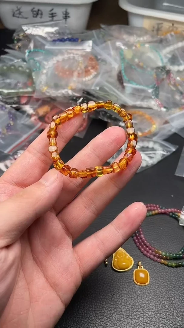 未镶嵌琥珀手串多样性发货拍一发一