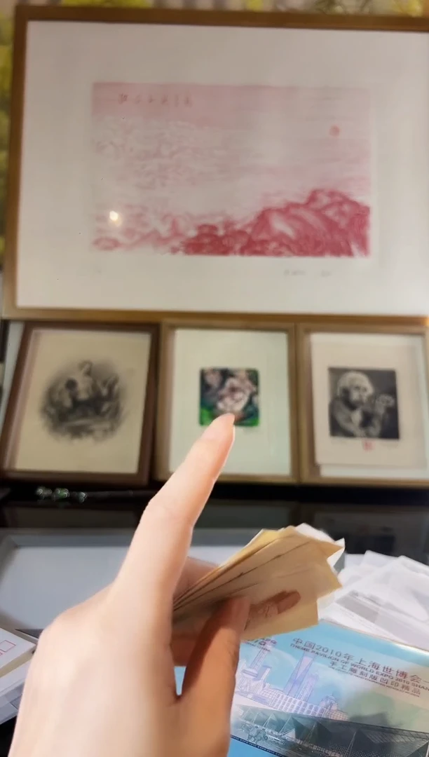 手工雕刻手工印样凹版艺术作品（一套7张）