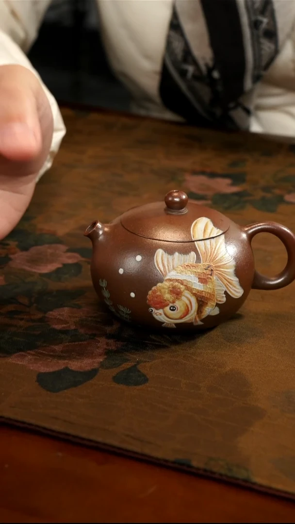 茶壶紫砂柴烧兰寿小壶