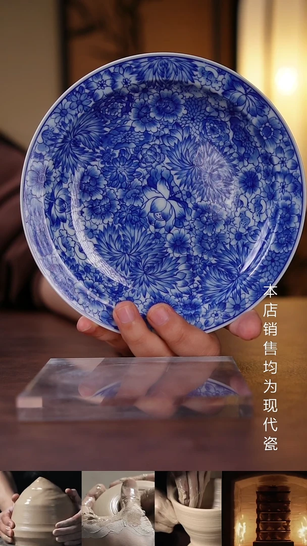 摆件景德镇全手工手绘