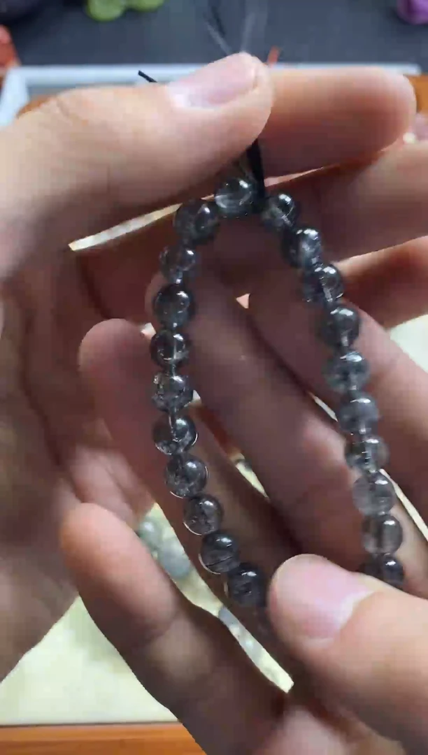 【闪购商品】水晶手链未镶嵌黑发晶单圈手链