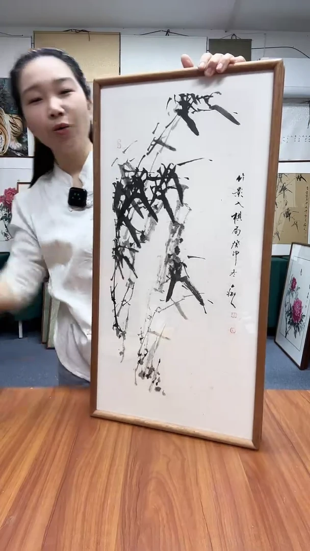 国画36*69实木画框顺丰包邮手绘