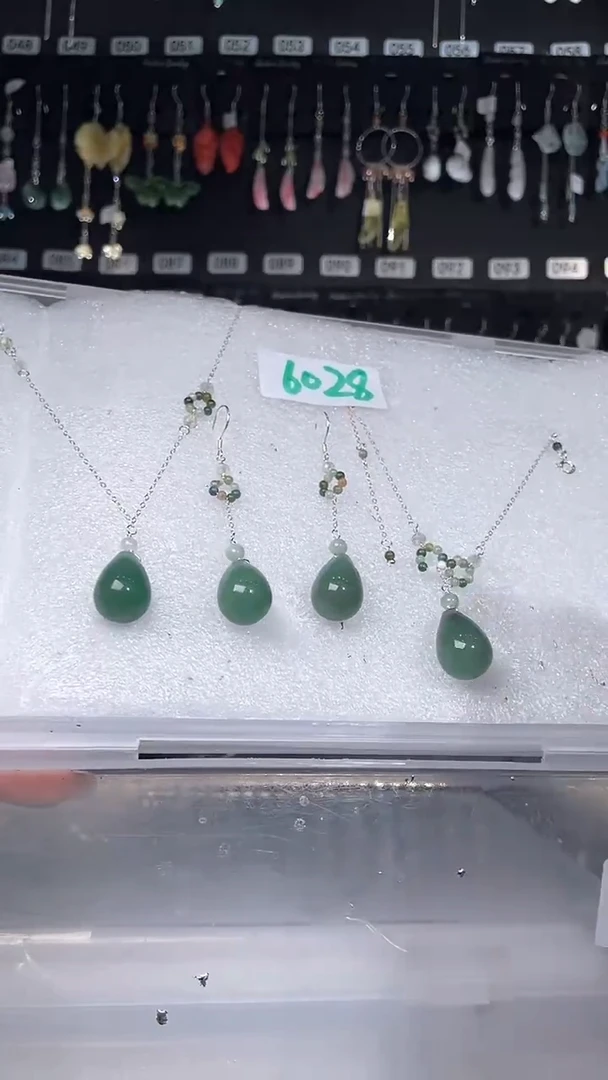 紫晶耳饰银S925镶嵌喜欢拍三件套