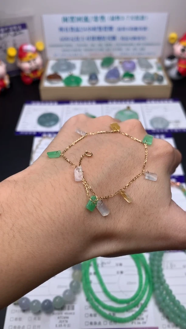 【闪购商品】定制翡翠18K金镶嵌模式推广期24小时鉴赏期