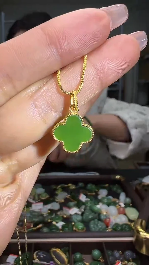 颈饰银S925镶嵌和田玉（多样性发货.发其一)12.27.179