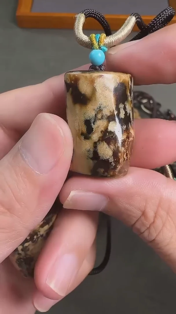 吊坠白玉菩提柳柳圆珠脖挂