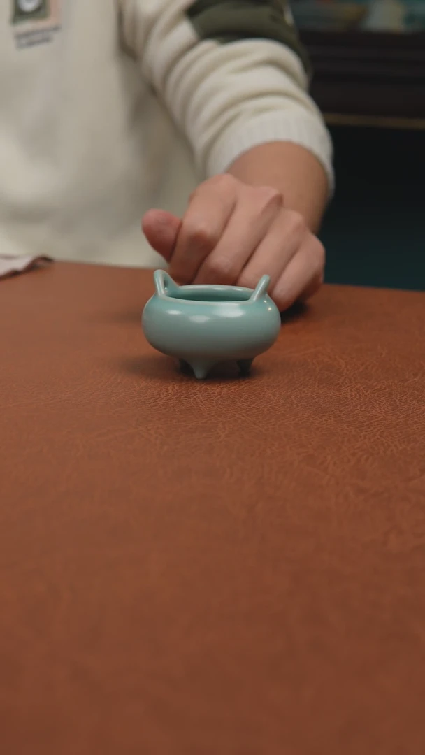 【闪购商品】杯汝州原产地原矿釉仿古微瑕小香炉