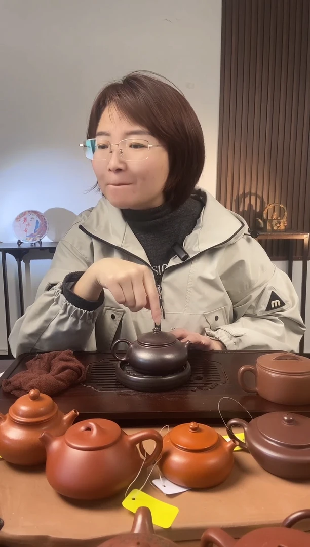 【闪购商品】紫砂茶壶古红泥光器寒江