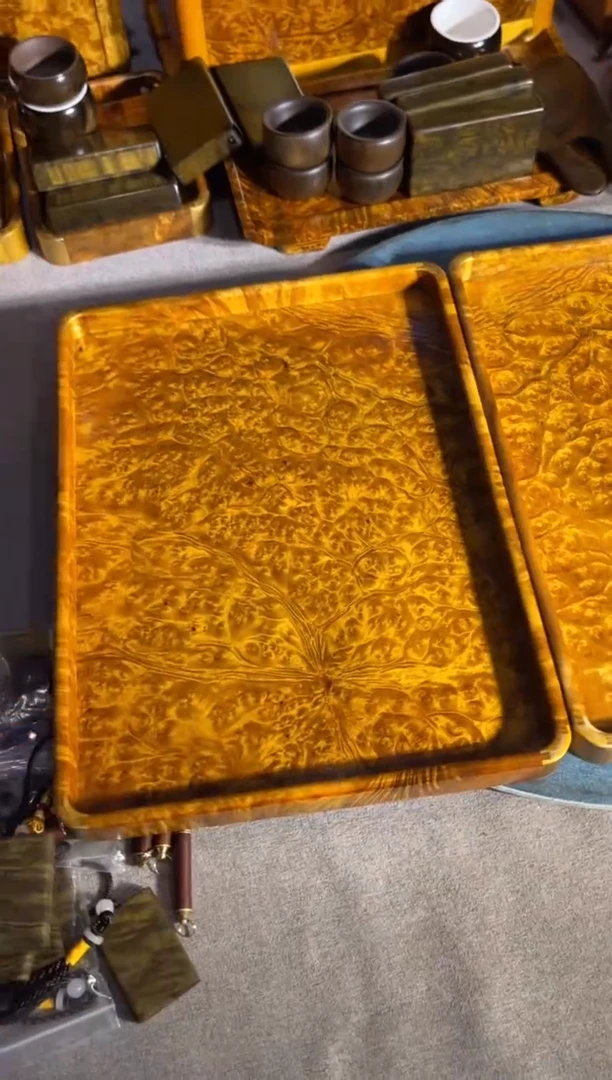 乌木类成套家具超大瘤疤茶盘 4