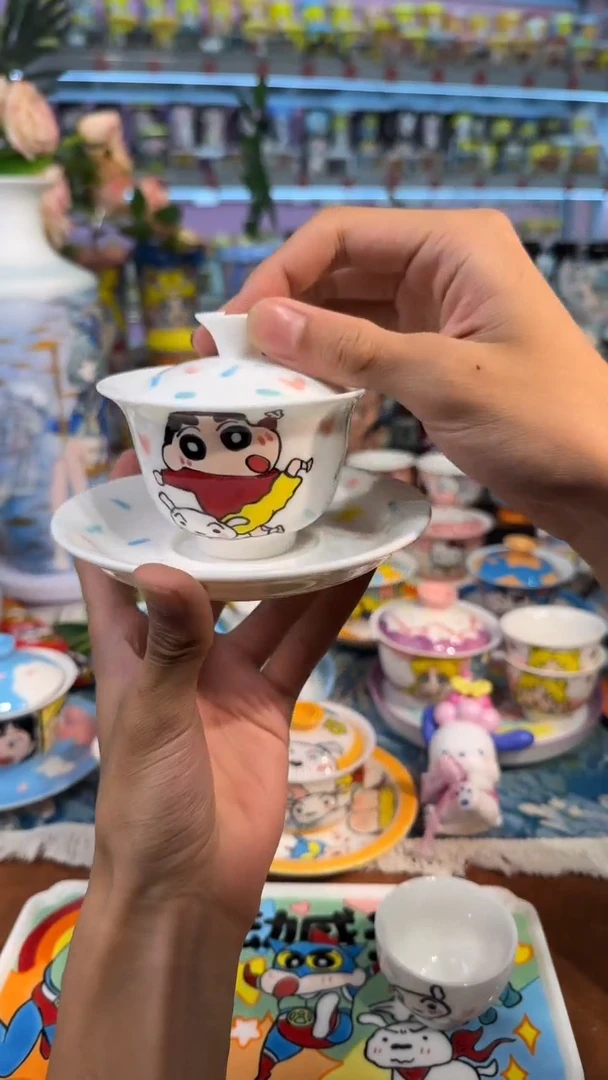 高温釉下彩纯手工手绘陶瓷
