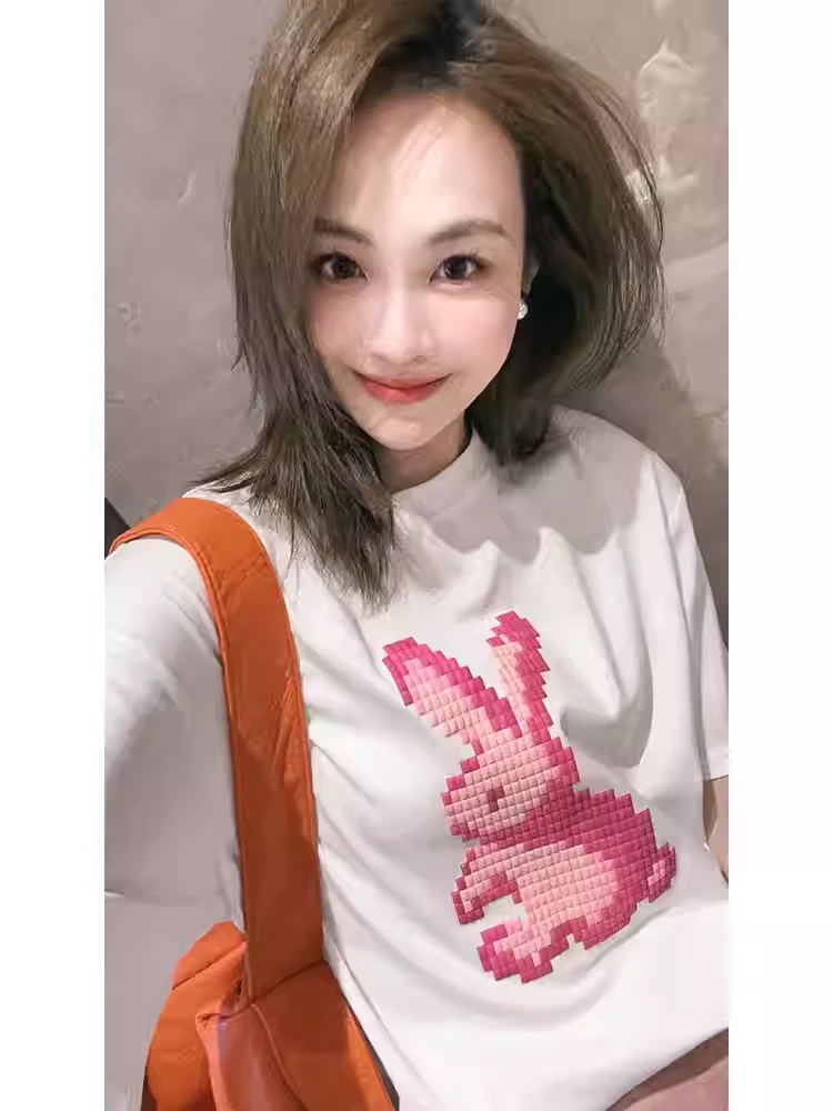 MEIYANG像素兔短T