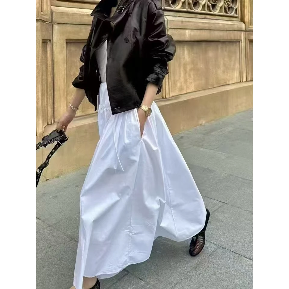 【GELINA】2025春夏新款气质显瘦百搭半裙1160