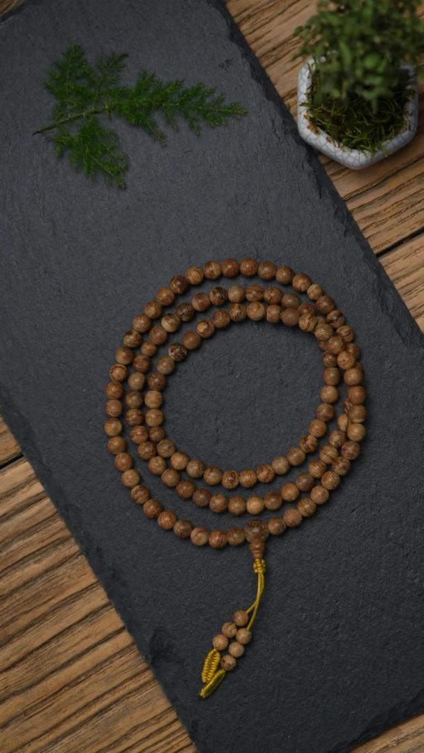 手串沉香L528-12红油软丝菩萨棋6.813g