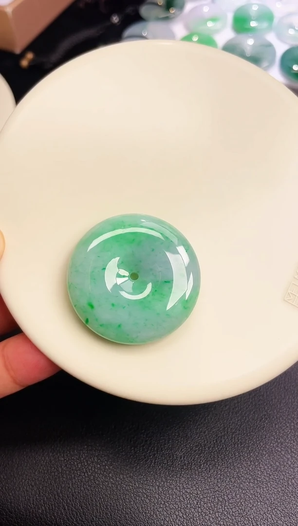 颈饰未镶嵌翡翠【70】平安扣 尺寸 36   7.5mm