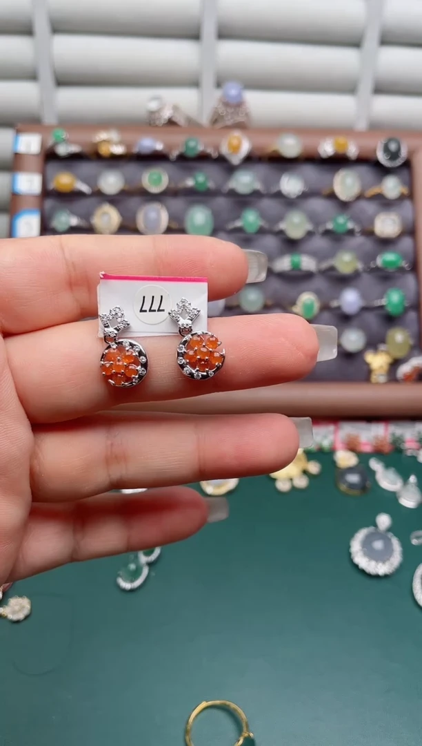 银S925镶嵌戒指翡翠.