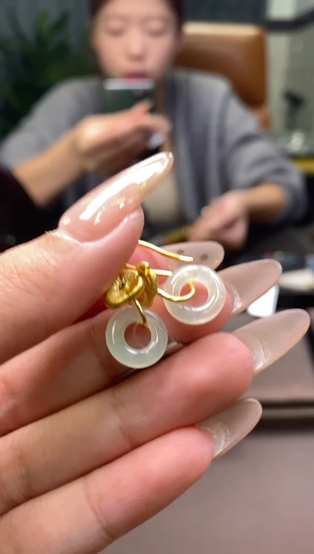 颈饰银S925镶嵌翡翠净货16460