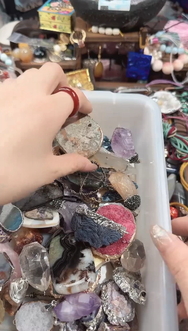 玛瑙/玉髓吊坠(赠链)未镶嵌拍15单