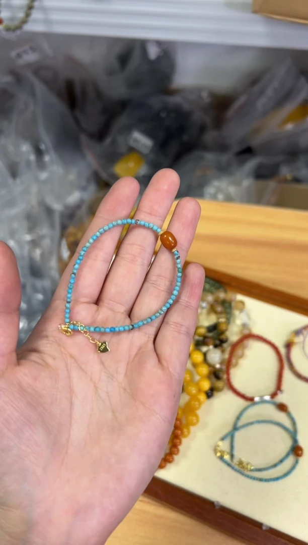 【闪购商品】蜜蜡手链未镶嵌蜜蜡枣珠小米松款手链[0582]