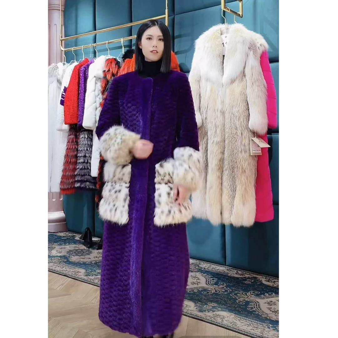 【无法克制】2025年冬季新款女装大衣女外套S23298紫色