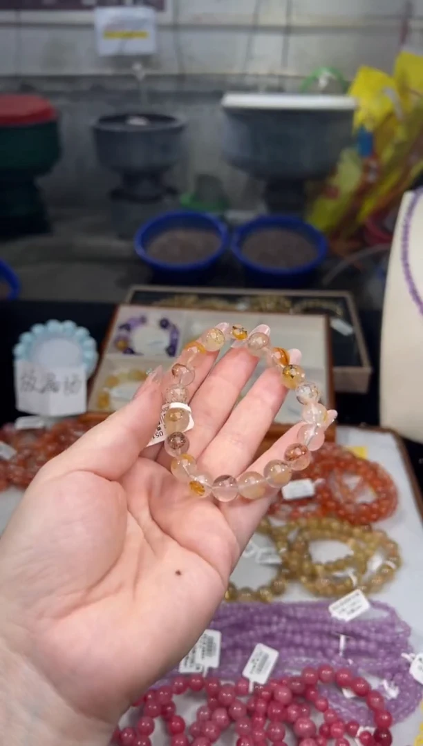 未镶嵌手串水晶小树胶花10+多样性发其一